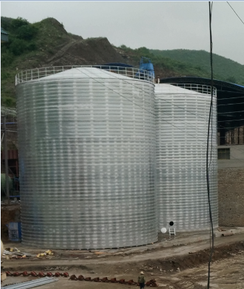 墨脱粮食钢板仓的安装全过程不用热焊接